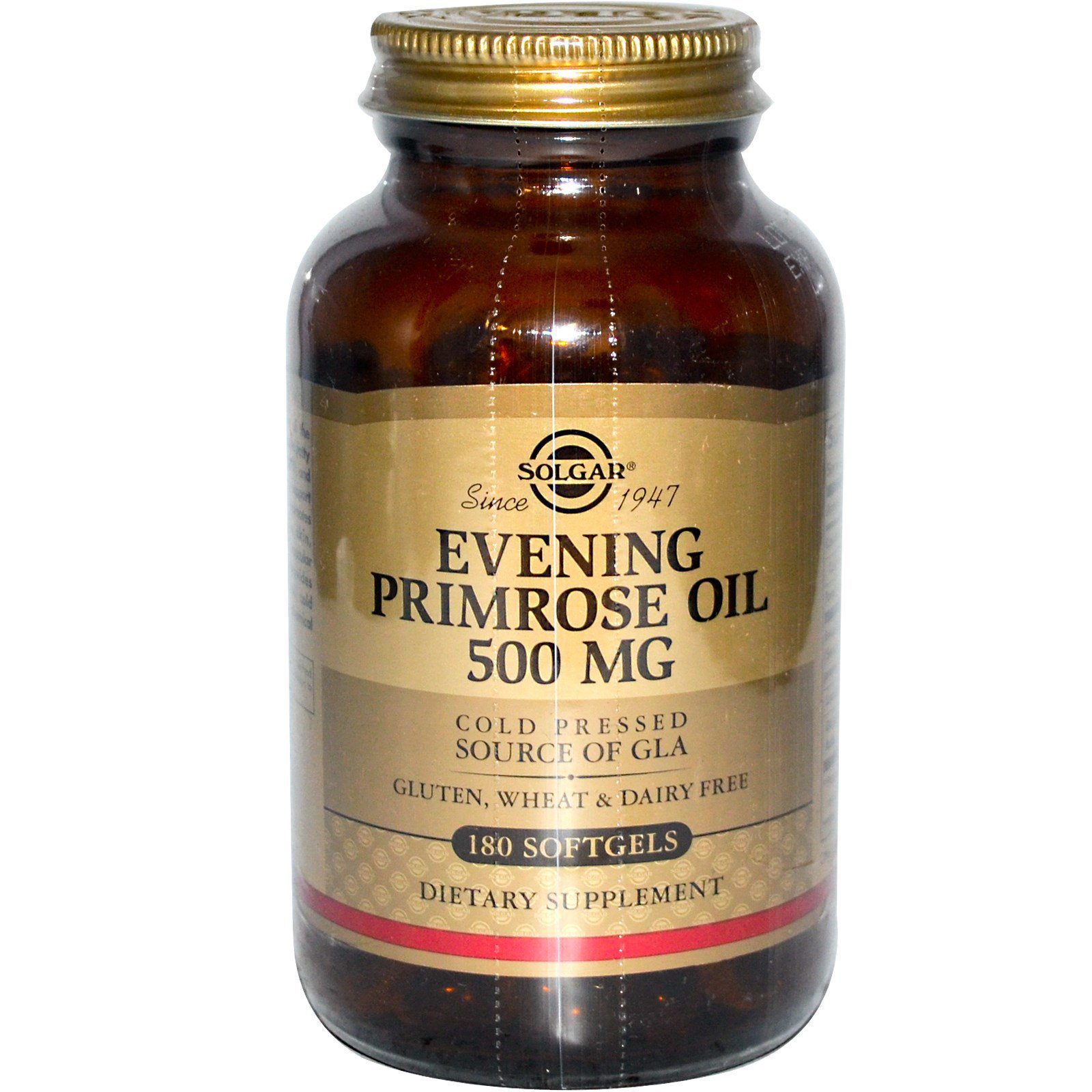 Solgar Evening Primrose Oil 500mg Συμπλήρωμα Διατροφής Έλαιου Νυχτολούλουδου για την Αντιμετώπιση των Προεμμηνορυσιακών Συμπτωμάτων 180 Softgels
