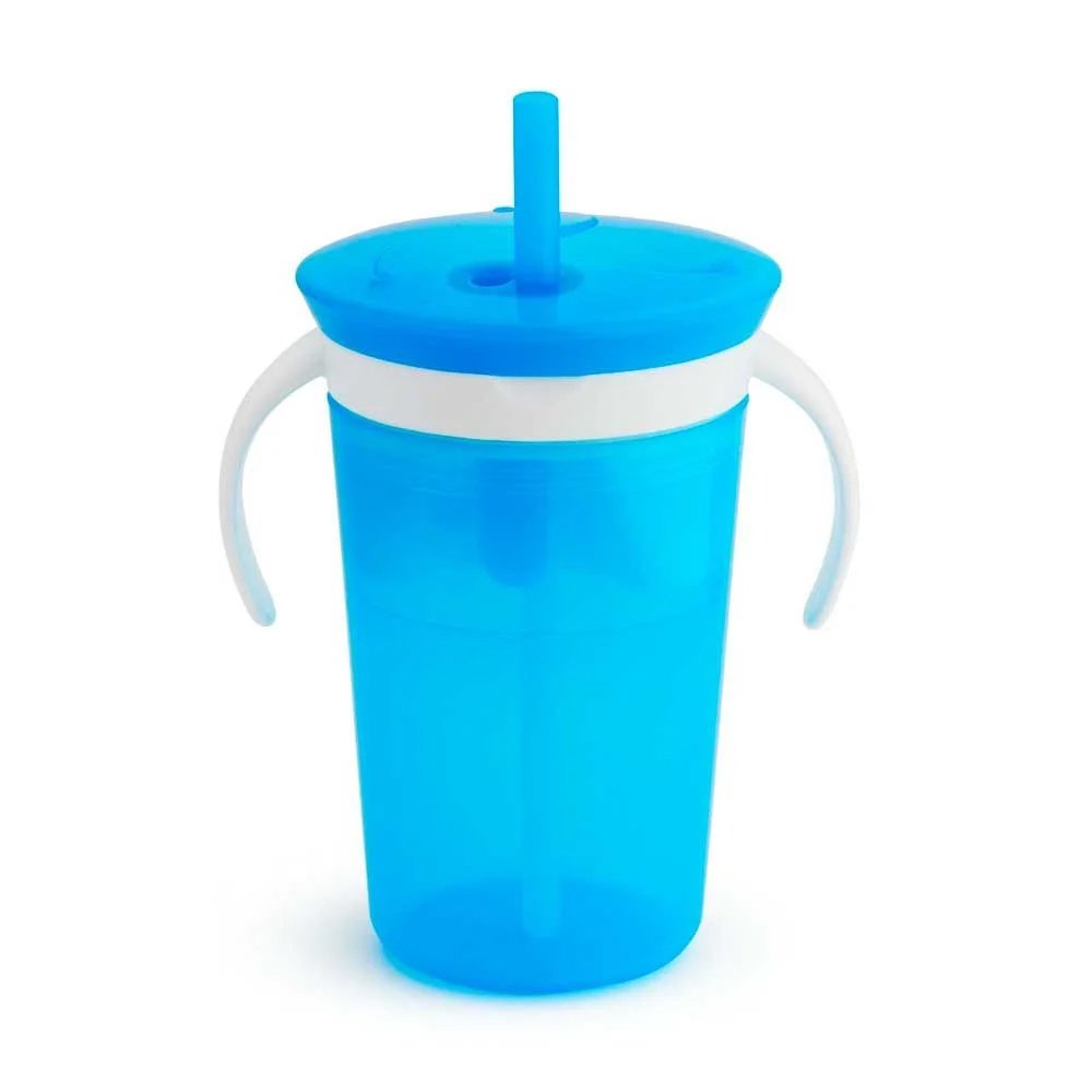 Munchkin Sippy Snack Cup Pink Ποτήρι 225ml & Πιατάκι 110ml – γαλάζιο