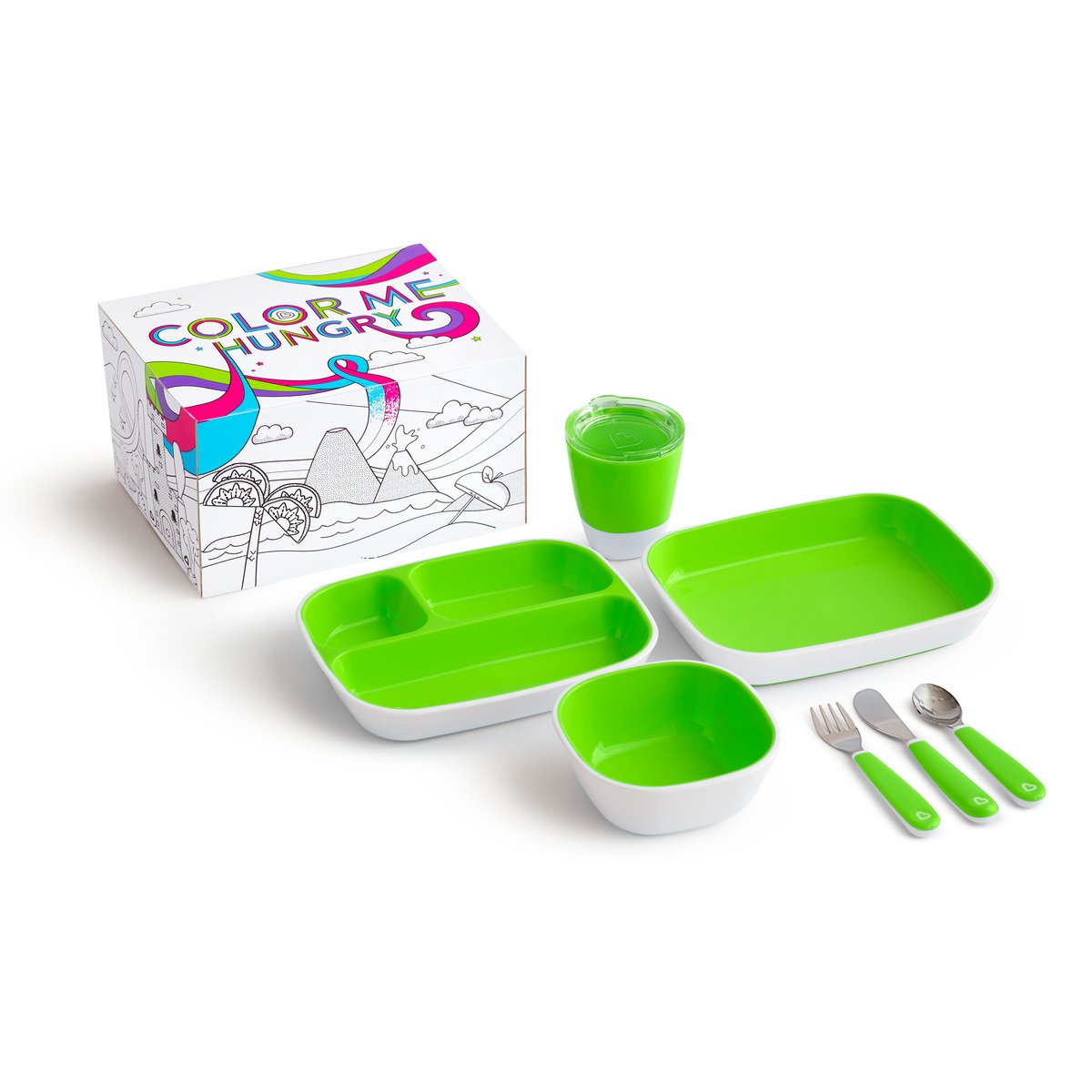 Munchkin Splash Dining Set Παιδικό Σετ Γεύματος – πράσινο