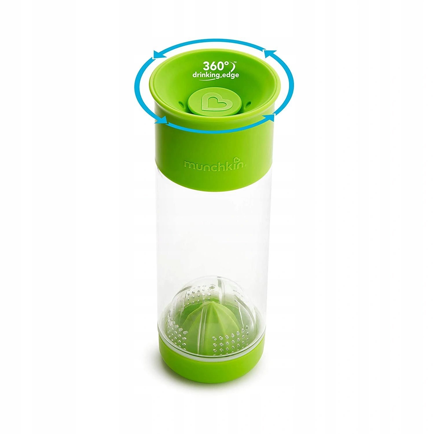 Munchkin Miracle Fruit Infuser Ποτήρι-Στίφτης Φρούτων 414ml 12+m, 1 Τεμάχιο – πράσινο