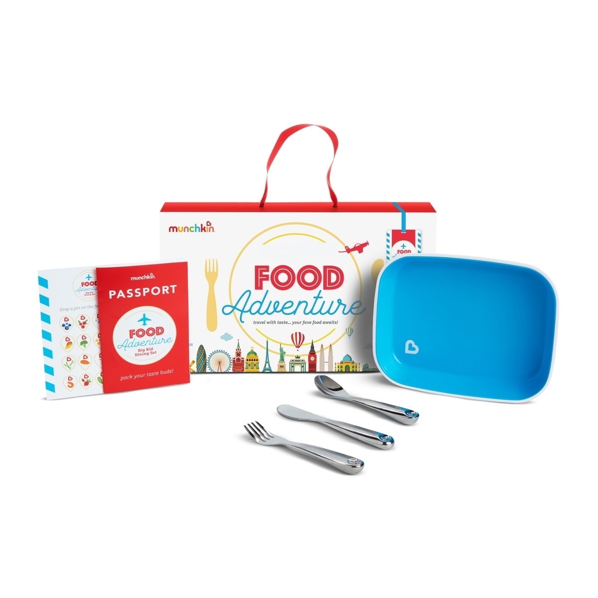 Munchkin Food Adventure Big Kid Dining Set Παιδικό Σετ Φαγητού – γαλάζιο