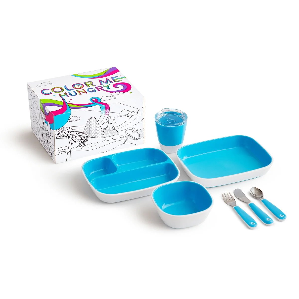 Munchkin Splash Dining Set Παιδικό Σετ Γεύματος – μπλέ