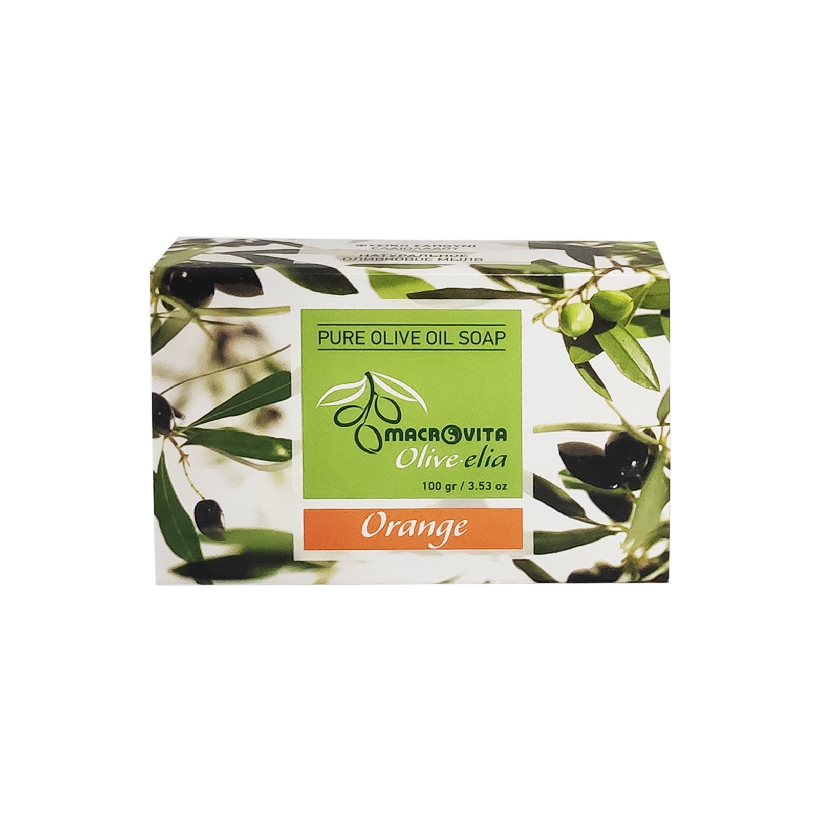 Macrovita Σαπούνι Ελιάς 100gr – Πορτοκάλι