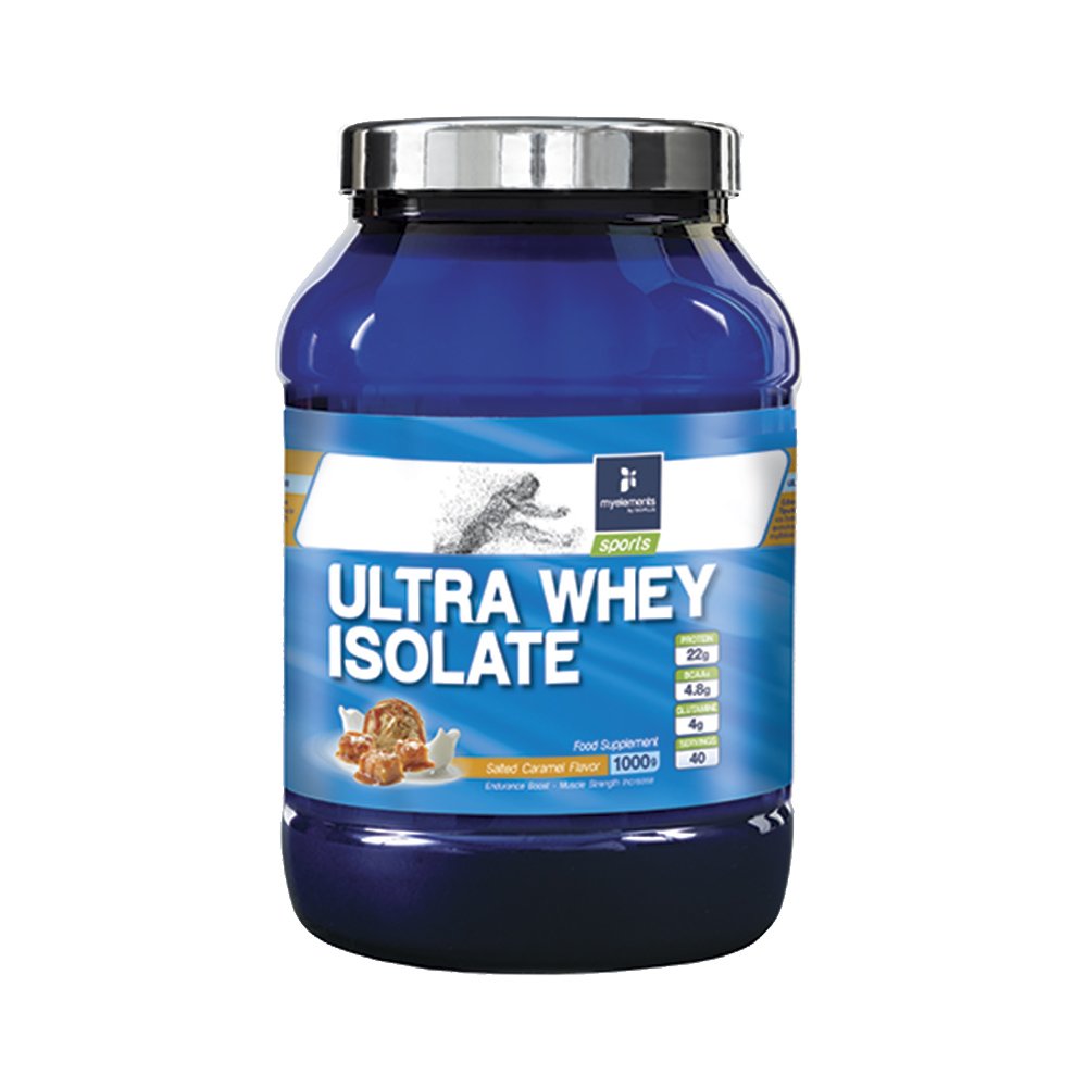 My Elements Sports Ultra Whey Isolate Πρωτεΐνη 100% Ορού Γάλακτος 1000gr – Salted Caramel