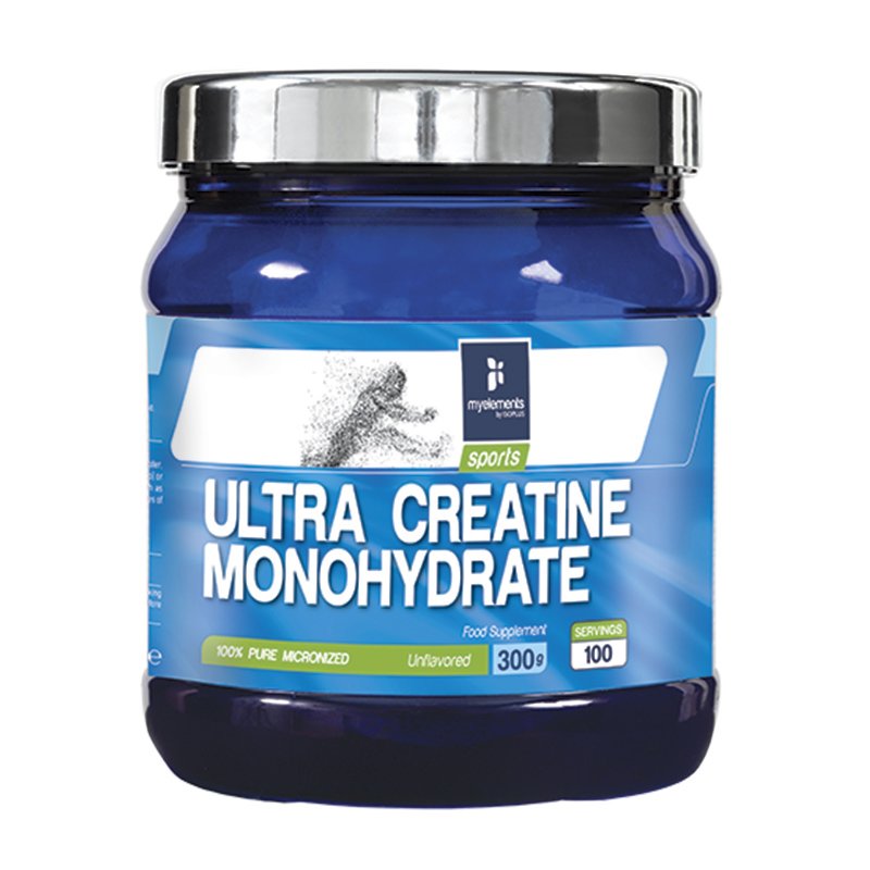 My Elements Sports Ultra Creatine Monohydrate Unflavored 100% Καθαρή Υψηλής Ισχύος Κρεατίνη – 300g