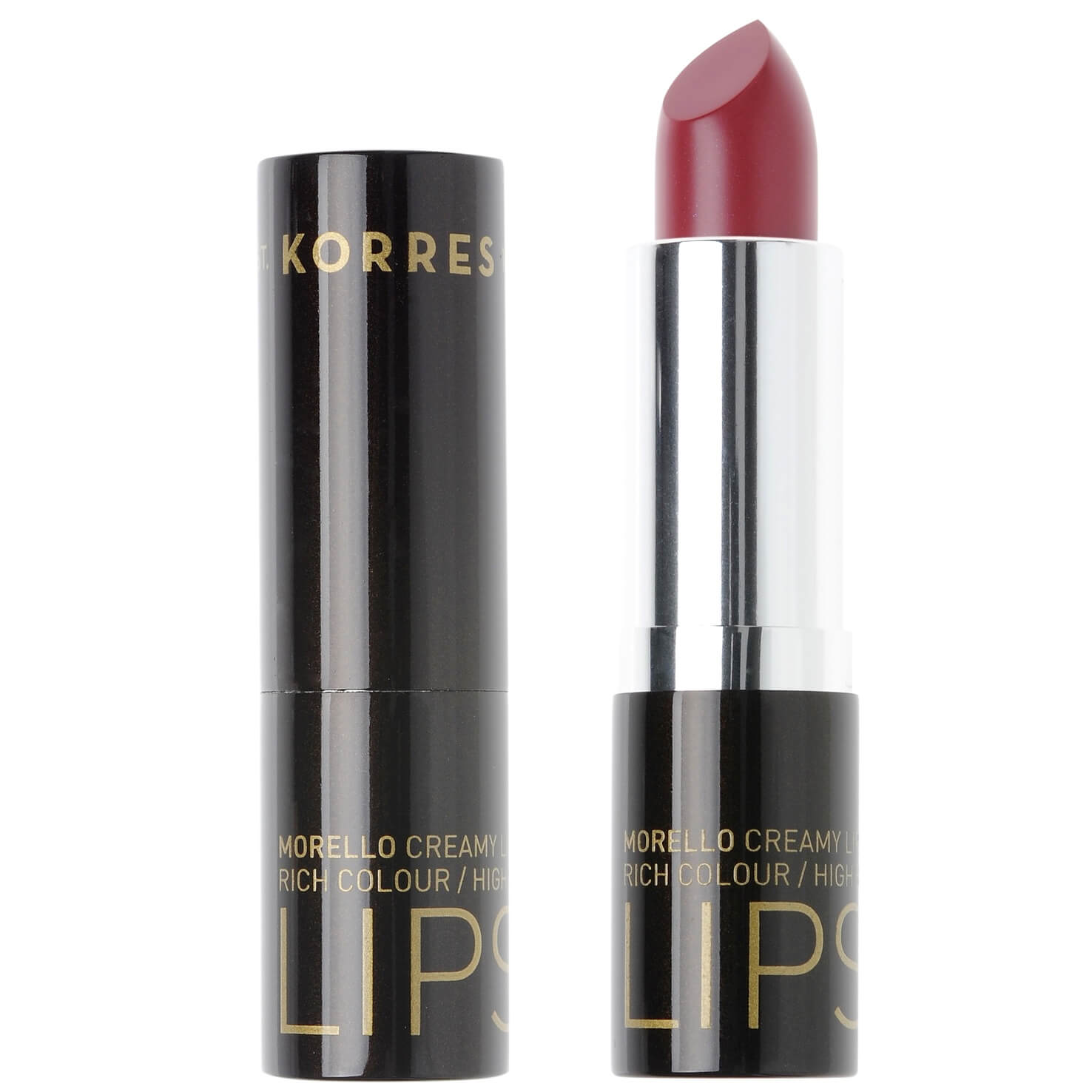 Korres Morello Creamy Lipstick Σταθερό & Λαμπερό Αποτέλεσμα 3.5gr – 56 ΖΟΥΜΕΡΟ ΚΕΡΑΣΙ