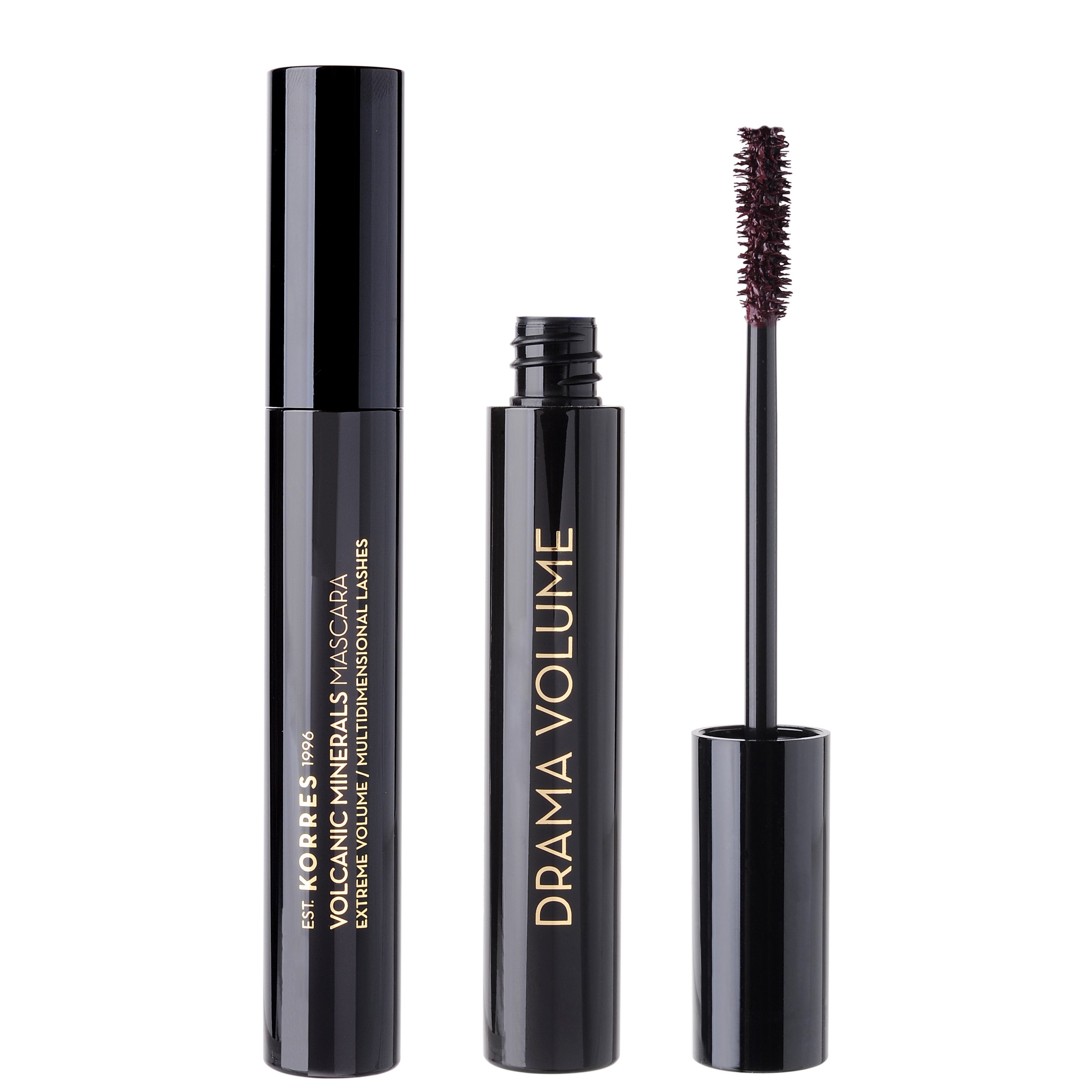 Korres Korres Volcanic Minerals Mascara Drama Volume Πολυδιάστατη Μάσκαρα για Μέγιστο Όγκο στις Βλεφαρίδες & Εντυπωσιακό Αποτέλεσμα 11m - 02 Plum Brown
