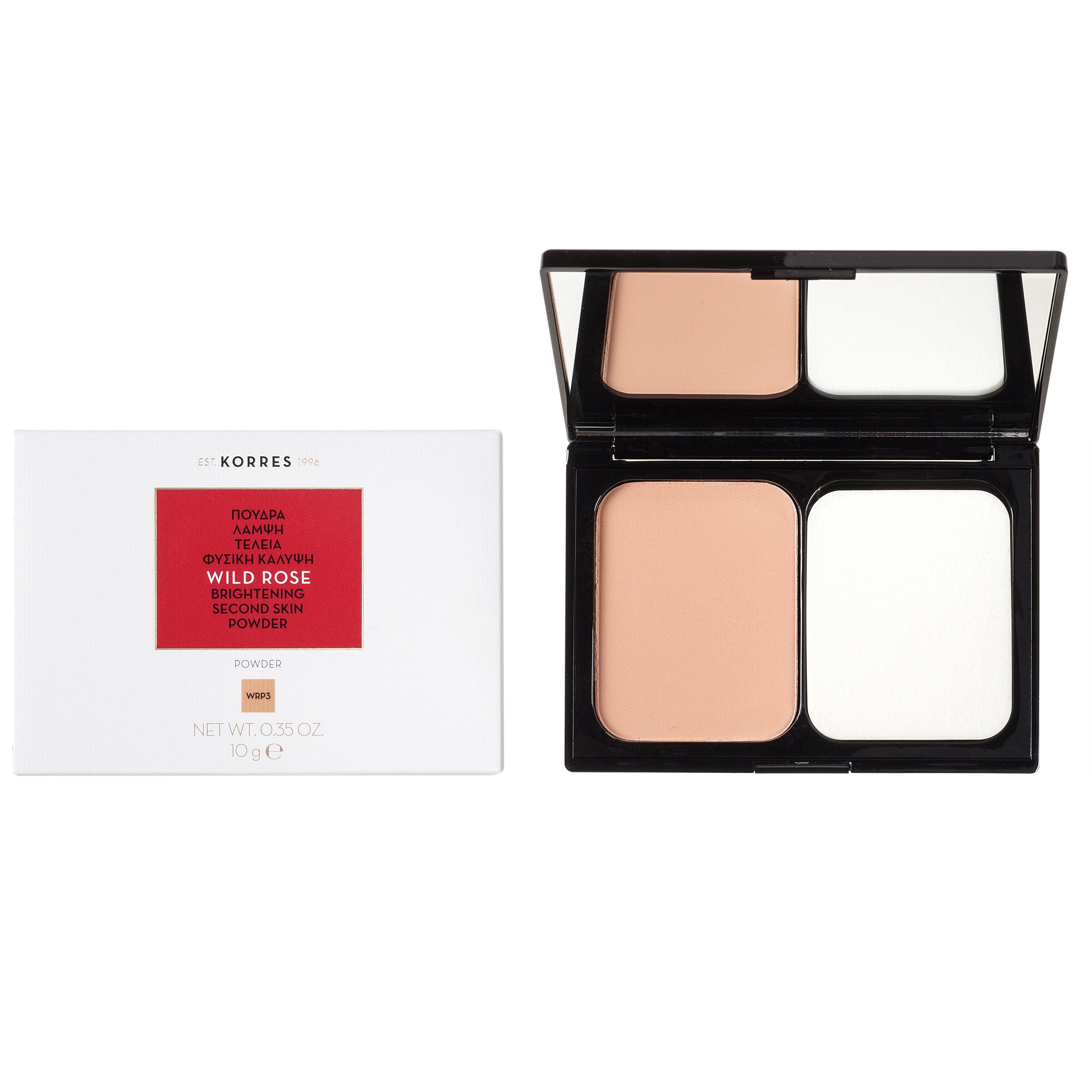 Korres Wild Rose Powder Άγριο Τριαντάφυλλο Βελούδινη Πούδρα Λεπτής Υφής για Λάμψη & Τέλεια Φυσική Κάλυψη 10g – Wrp3