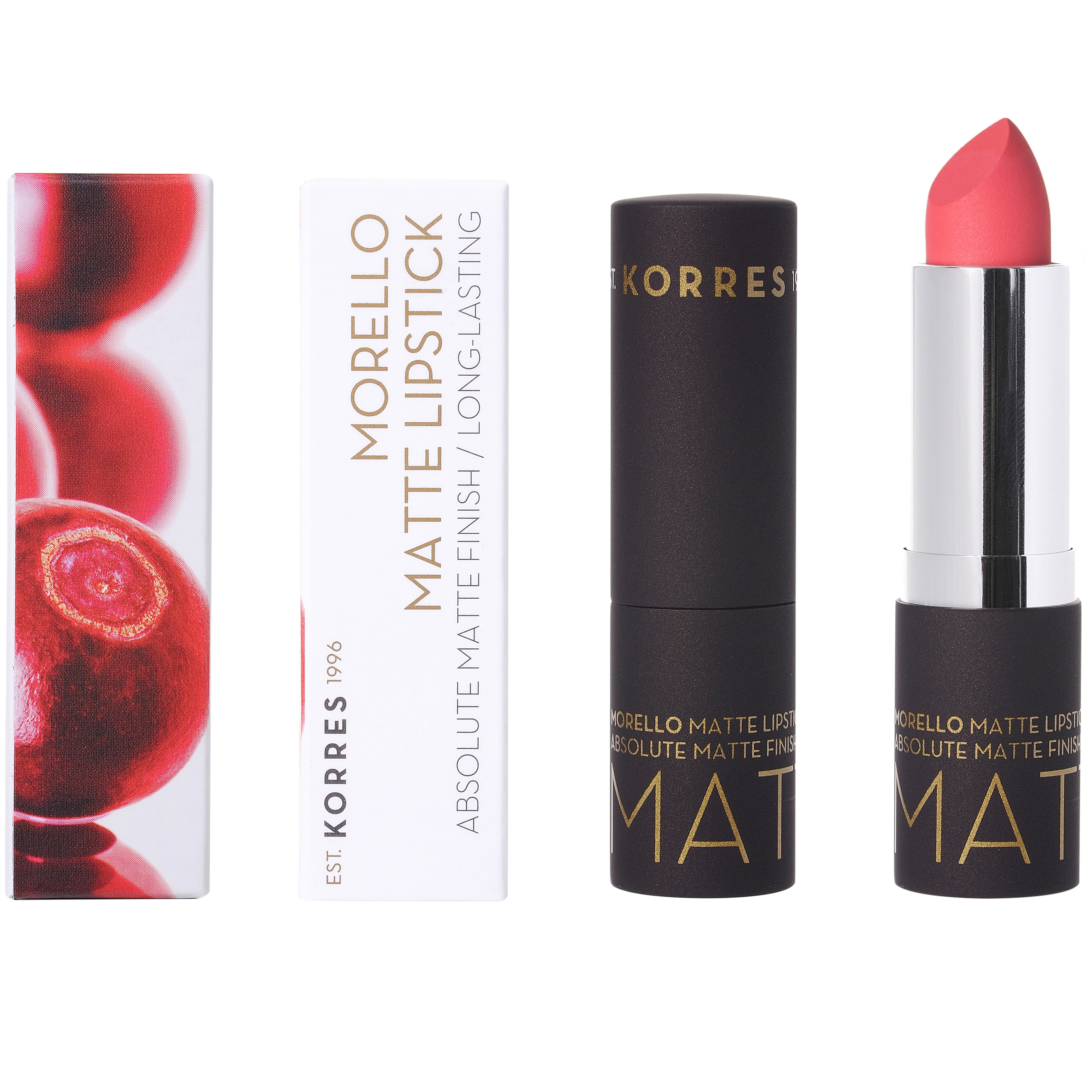 Korres Morello Matte Lipstick Κραγιόν για Απόλυτο Ματ Αποτέλεσμα & Μεγάλη Διάρκεια 3.5g – 49 Watermellon Sorbet