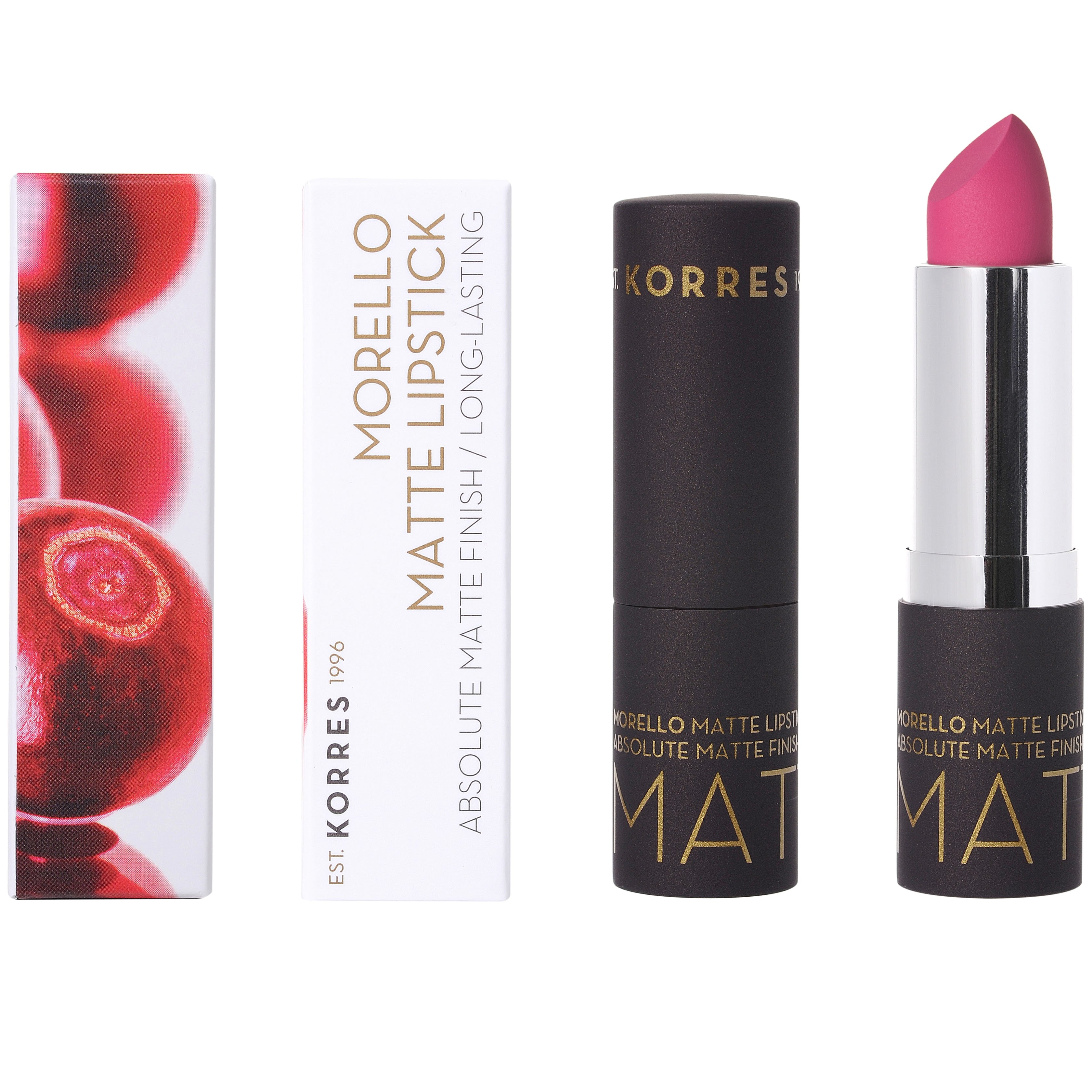 Korres Morello Matte Lipstick Κραγιόν για Απόλυτο Ματ Αποτέλεσμα & Μεγάλη Διάρκεια 3.5g – 75 Strawberry Fields