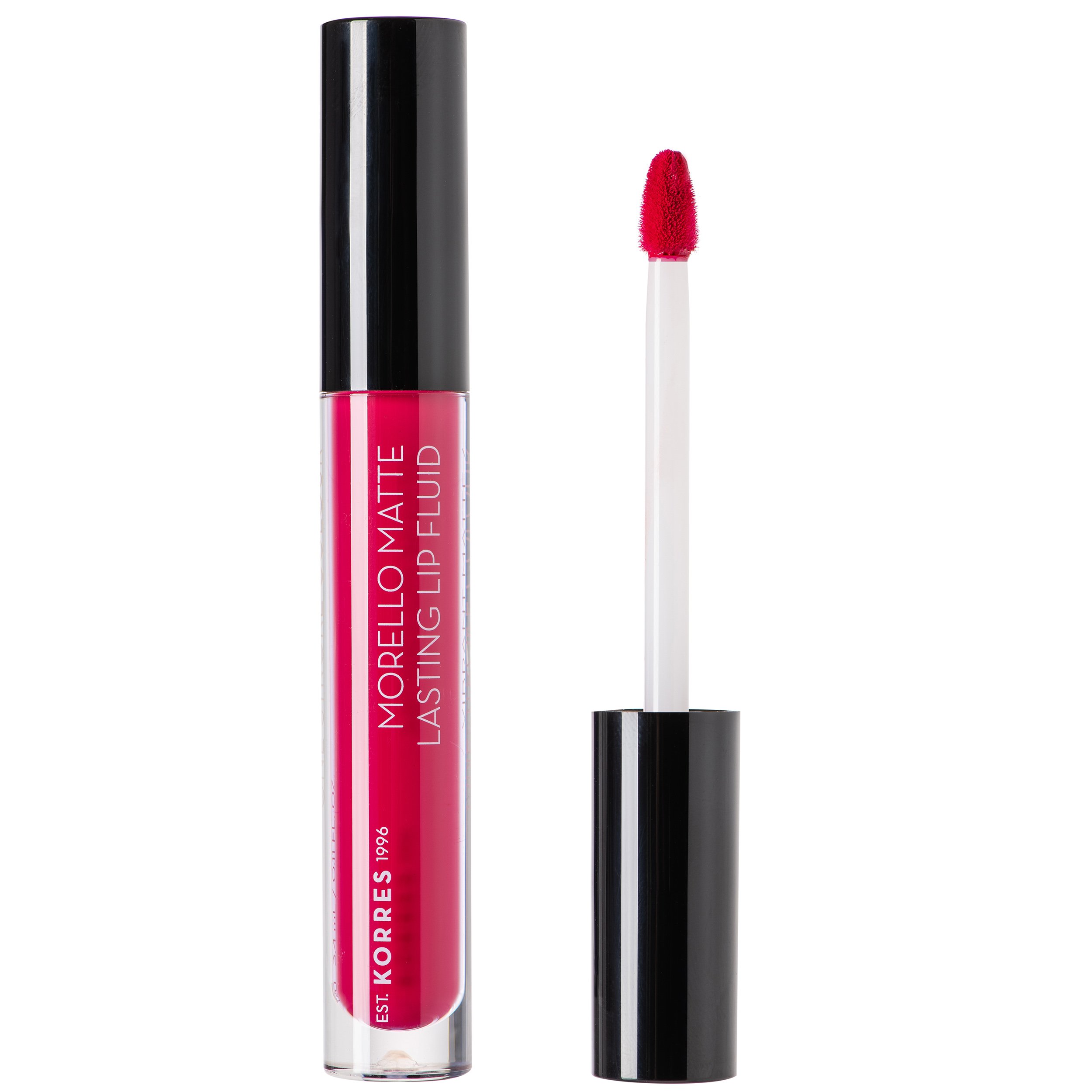 Korres Morello Matte Lasting Lip Fluid Υγρό Κραγιόν Μεγάλης Διάρκειας για Τέλειο Ματ Αποτέλεσμα & Απόλυτη Άνεση στα Χείλη 3.4ml – 29 Strawberry Kiss