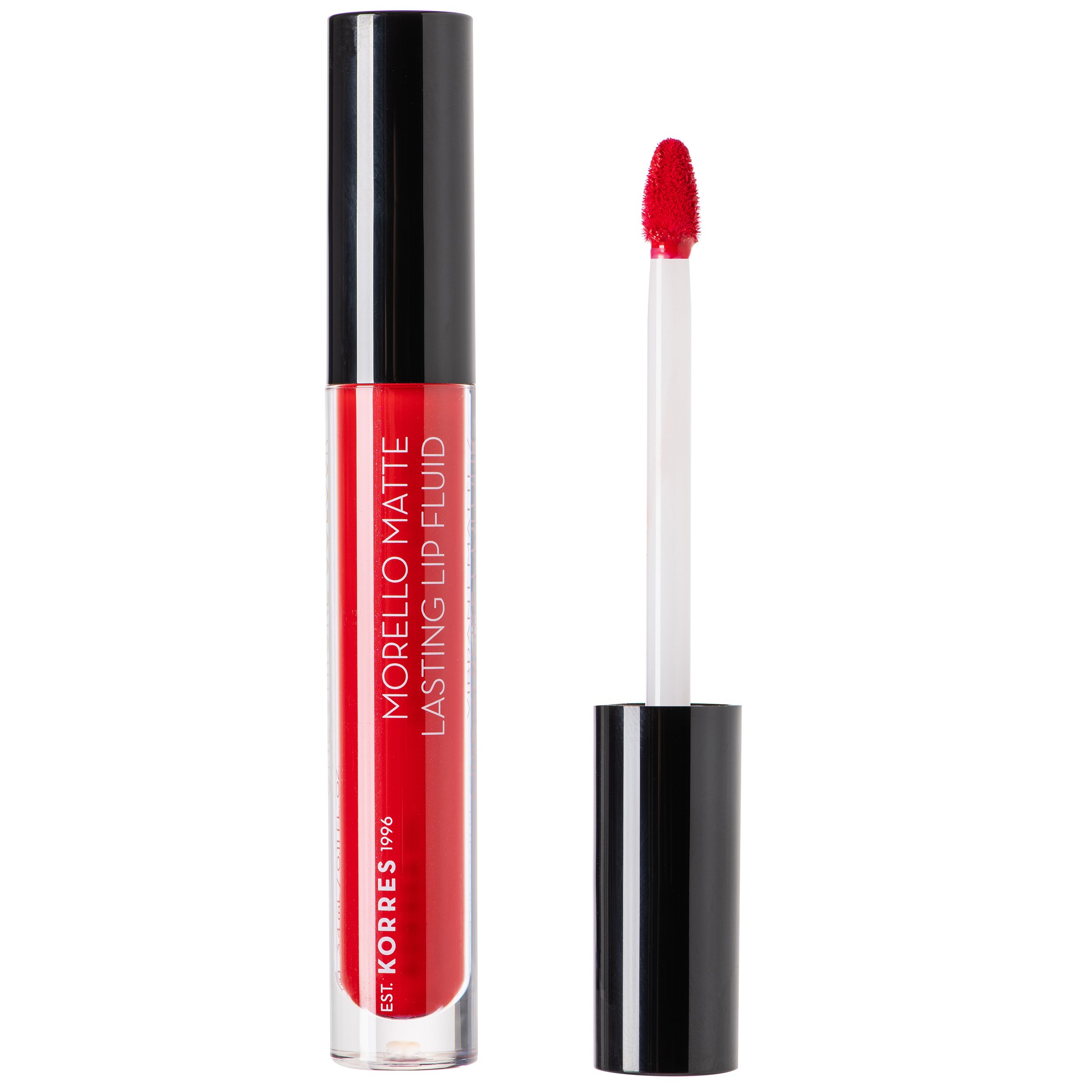 Korres Morello Matte Lasting Lip Fluid Υγρό Κραγιόν Μεγάλης Διάρκειας για Τέλειο Ματ Αποτέλεσμα & Απόλυτη Άνεση στα Χείλη 3.4ml – 53 Red Velvet