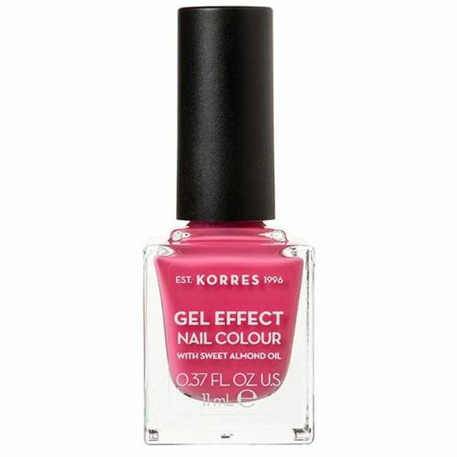 Korres Gel Effect Nail Colour Βερνίκι Νυχιών Απόλυτης Λάμψης & Διάρκειας, με Αμυγδαλέλαιο 11ml – Pink Parfait Rose No 20
