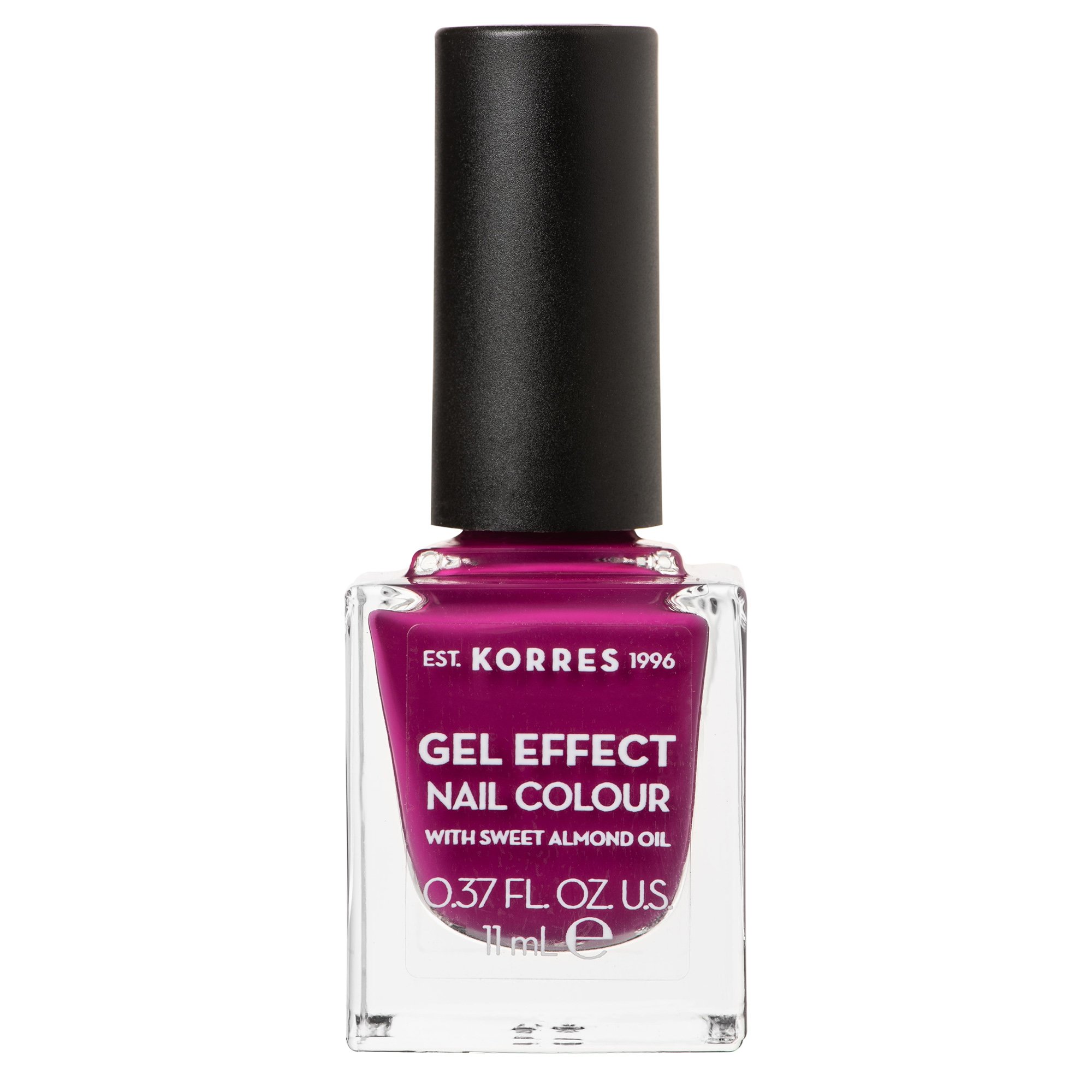 Korres Gel Effect Nail Colour Βερνίκι Νυχιών Απόλυτης Λάμψης & Διάρκειας, με Αμυγδαλέλαιο 11ml – Cherry Brandy Rose No 72