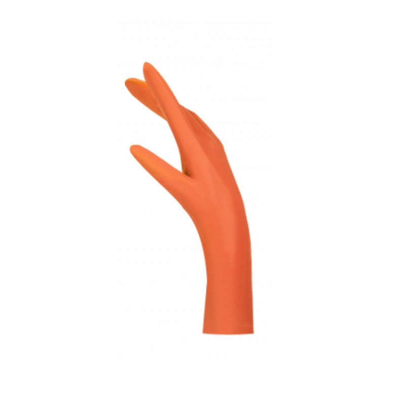 SOFTtouch Nitrile Examination Gloves Vivid Γάντια Νιτριλίου Χωρίς Πούδρα 100τμχ – ORANGE EXTRA LARGE