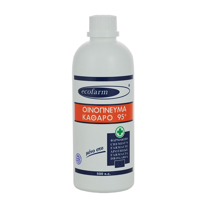 Ecofarm Καθαρό Οινόπνευμα 95° 500ml 1 Τεμάχιο