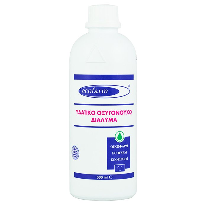 Ecofarm Ecofarm Hydrogen Peroxide Solution Υδατικό Οξυγονούχο Διάλυμα (Οξυζενέ) - 500ml