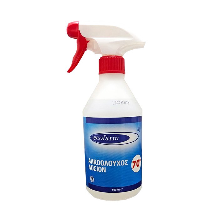 Ecofarm Neutral Αλκοολούχος Λοσιόν 70° 1 Τεμάχιο – 500ml Spray