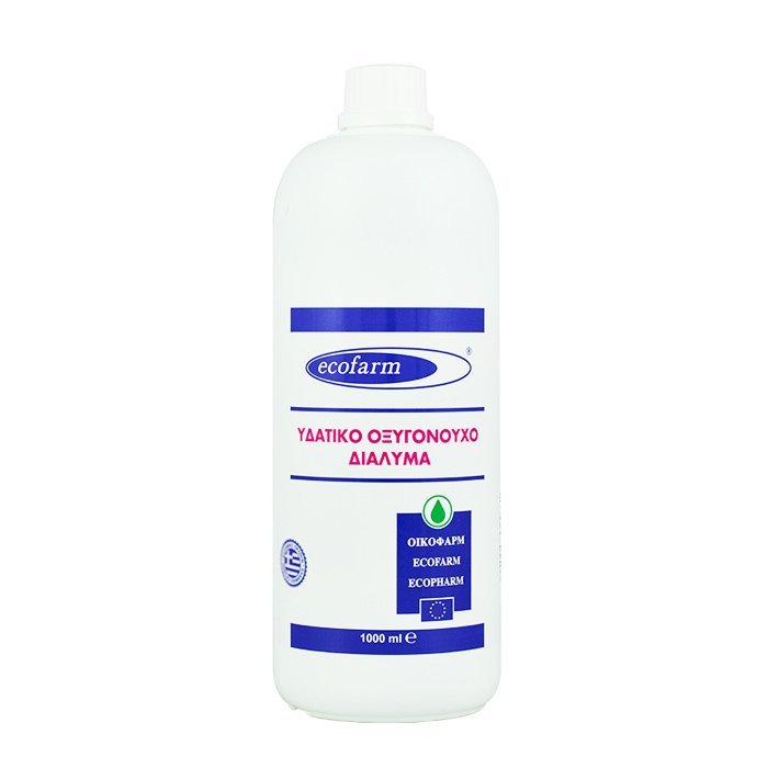 Ecofarm Ecofarm Hydrogen Peroxide Solution Υδατικό Οξυγονούχο Διάλυμα (Οξυζενέ) - 1000ml
