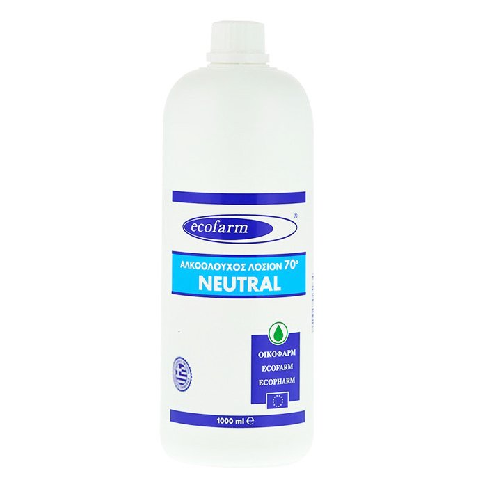 Ecofarm Neutral Αλκοολούχος Λοσιόν 70° 1 Τεμάχιο – 1000ml