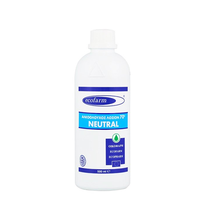 Ecofarm Neutral Αλκοολούχος Λοσιόν 70° 1 Τεμάχιο – 500ml