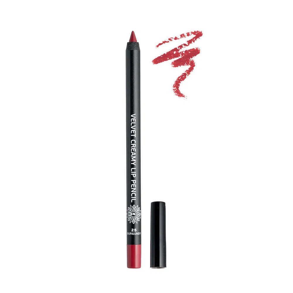 Garden Velvet Creamy Lip Pencil Μολύβι Χειλιών που Σχεδιάζει Τέλεια το Περίγραμμα για Σταθερό Αποτέλεσμα 1.4g – 25 Burgundy