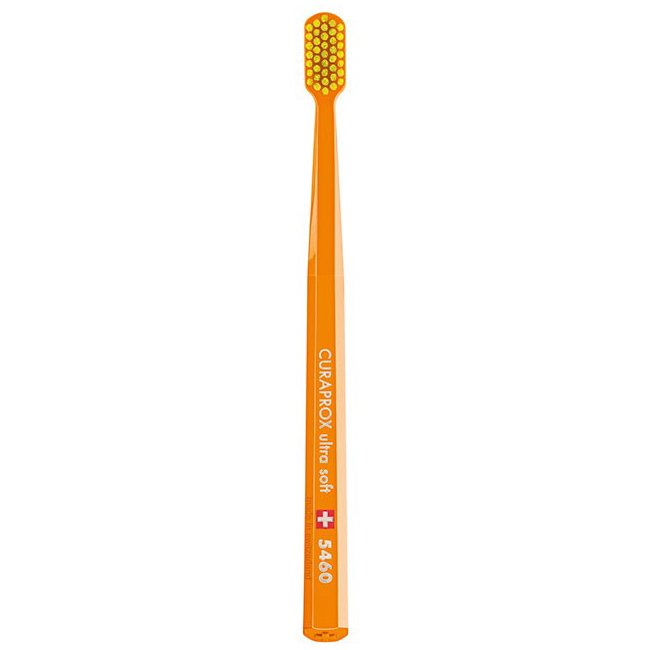 Curaprox CS 5460 Ultra Soft Οδοντόβουρτσα με Εξαιρετικά Απαλές – Ανθεκτικές Τρίχες Curen για Αποτελεσματικό Καθαρισμό – πορτοκαλί