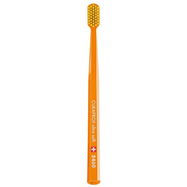 Curaprox CS 5460 Ultra Soft Οδοντόβουρτσα με Εξαιρετικά Απαλές – Ανθεκτικές Τρίχες Curen για Αποτελεσματικό Καθαρισμό – πορτοκαλί