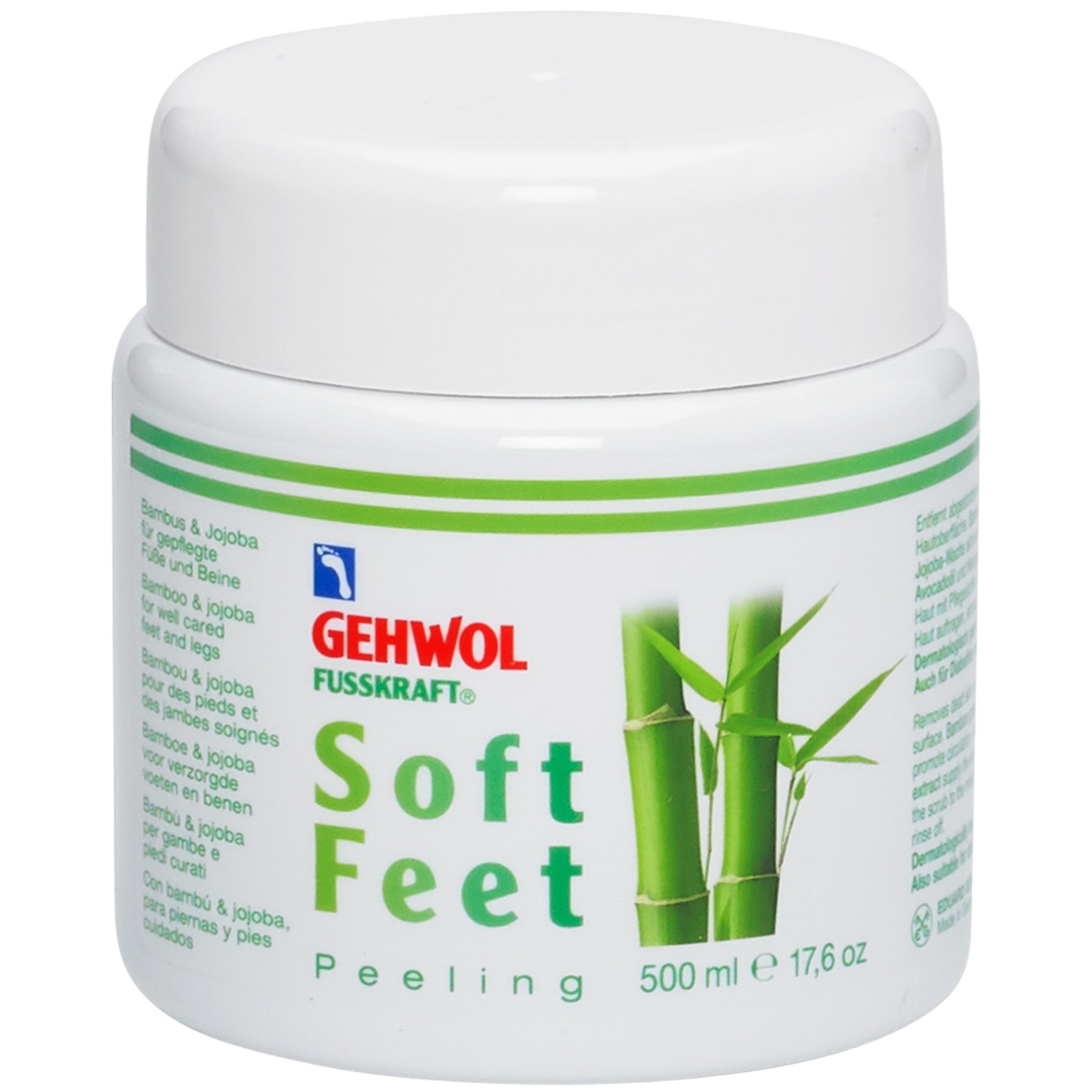 Gehwol Fusskraft Soft Feet Peeling Scrub,Peeling με Μπαμπού και Τζότζομπα για Περιποιημένα Πόδια και Πέλματα – 500ml