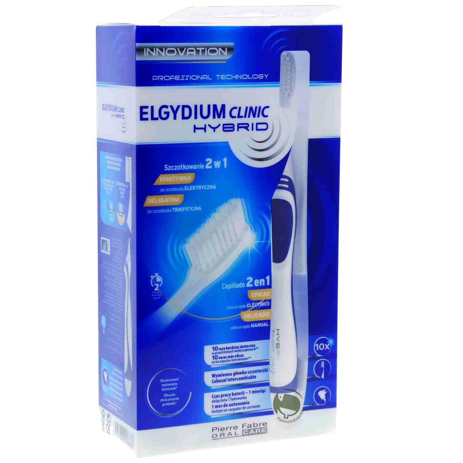 Elgydium Clinic Hybrid Ηλεκτρική Οδοντόβουρτσα για Ευαίσθητα Ούλα 1 Τεμάχιο – μπλέ