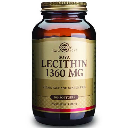 Solgar Lecithin 1360mg Συμπλήρωμα Διατροφής για τη Διατήρηση & τον Έλεγχο του Σωματικού Βάρους softgels – 100 softgels