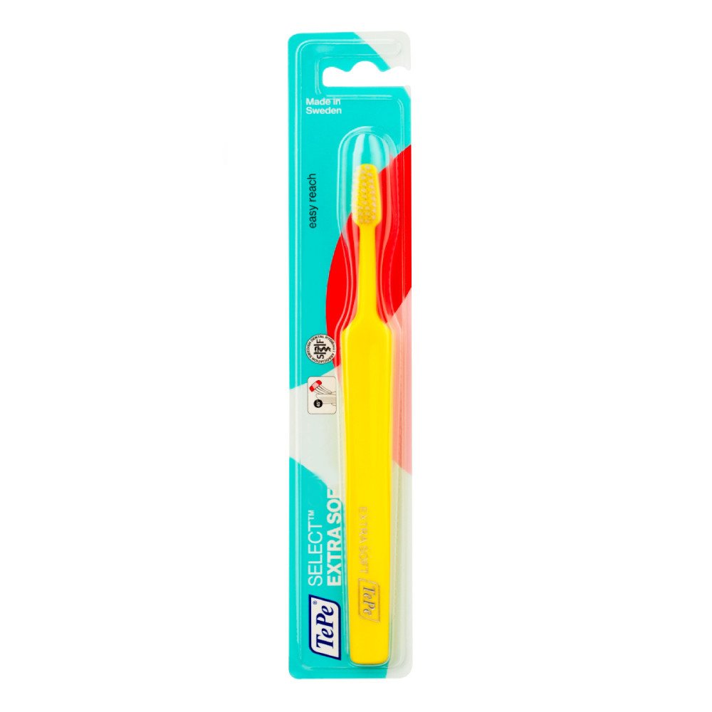 TePe Select Compact Extra Soft Οδοντόβουρτσα Πολύ Μαλακή για Αποτελεσματικό Καθαρισμό & Προστασία των Ούλων 1 Τεμάχιο – κίτρινο
