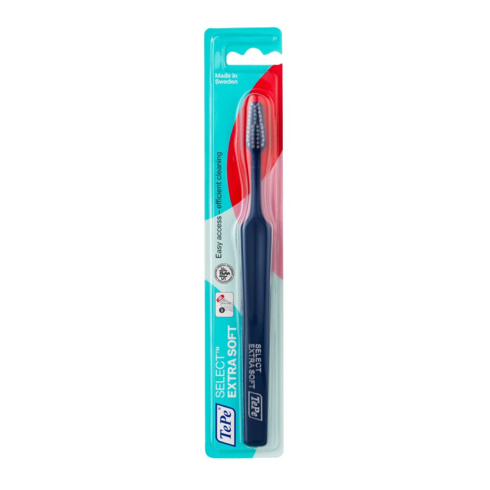 TePe Select Compact Extra Soft Οδοντόβουρτσα Πολύ Μαλακή για Αποτελεσματικό Καθαρισμό & Προστασία των Ούλων 1 Τεμάχιο – γκρι
