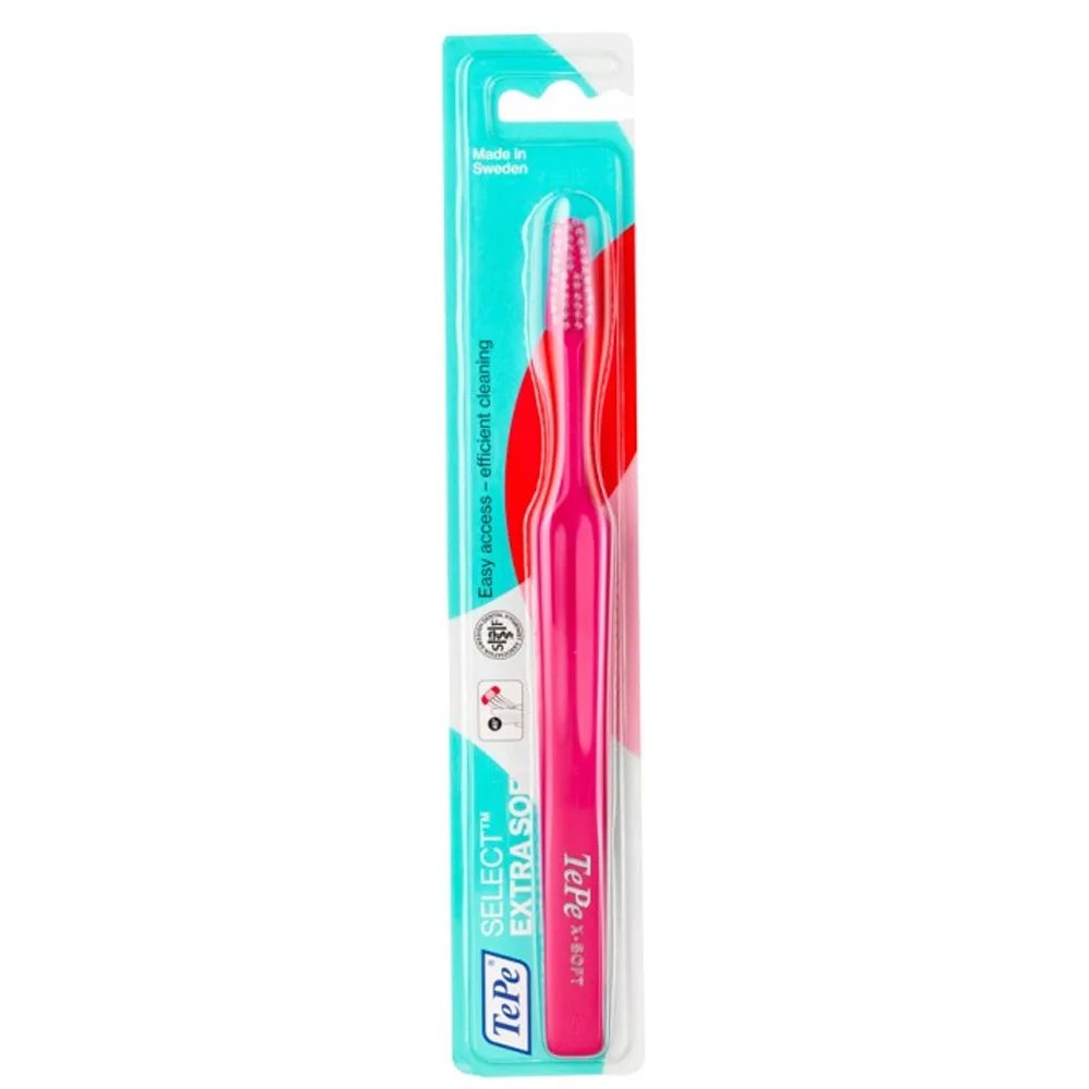 TePe Select Compact Extra Soft Οδοντόβουρτσα Πολύ Μαλακή για Αποτελεσματικό Καθαρισμό & Προστασία των Ούλων 1 Τεμάχιο – κόκκινο