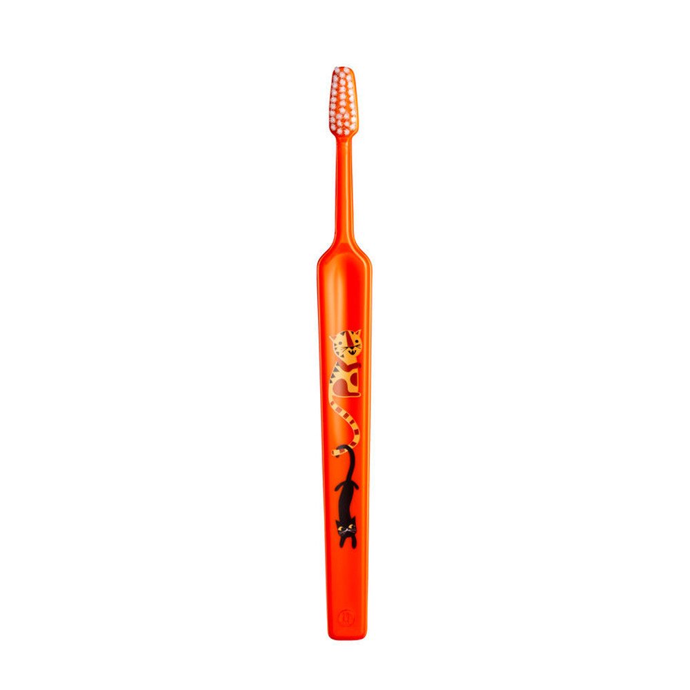 TePe Kids Soft Zoo 3+, Παιδική Οδοντόβουρτσα Μαλακή με Διάφορες Παραστάσεις από 3 Ετών 1 Τεμάχιο – Κόκκινο