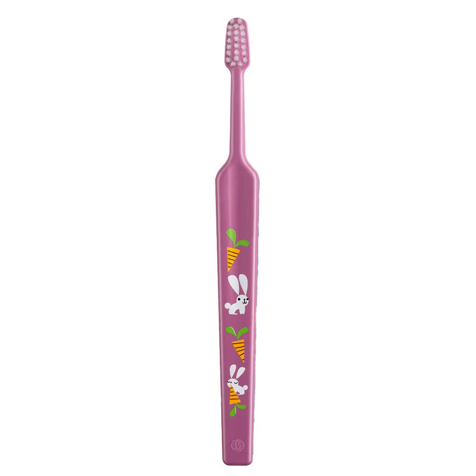 TePe Mini Extra Soft Παιδική Οδοντόβουρτσα για τα Πρώτα Δοντάκια από 0 Έως 3 Ετών 1 Τεμάχιο – Μωβ