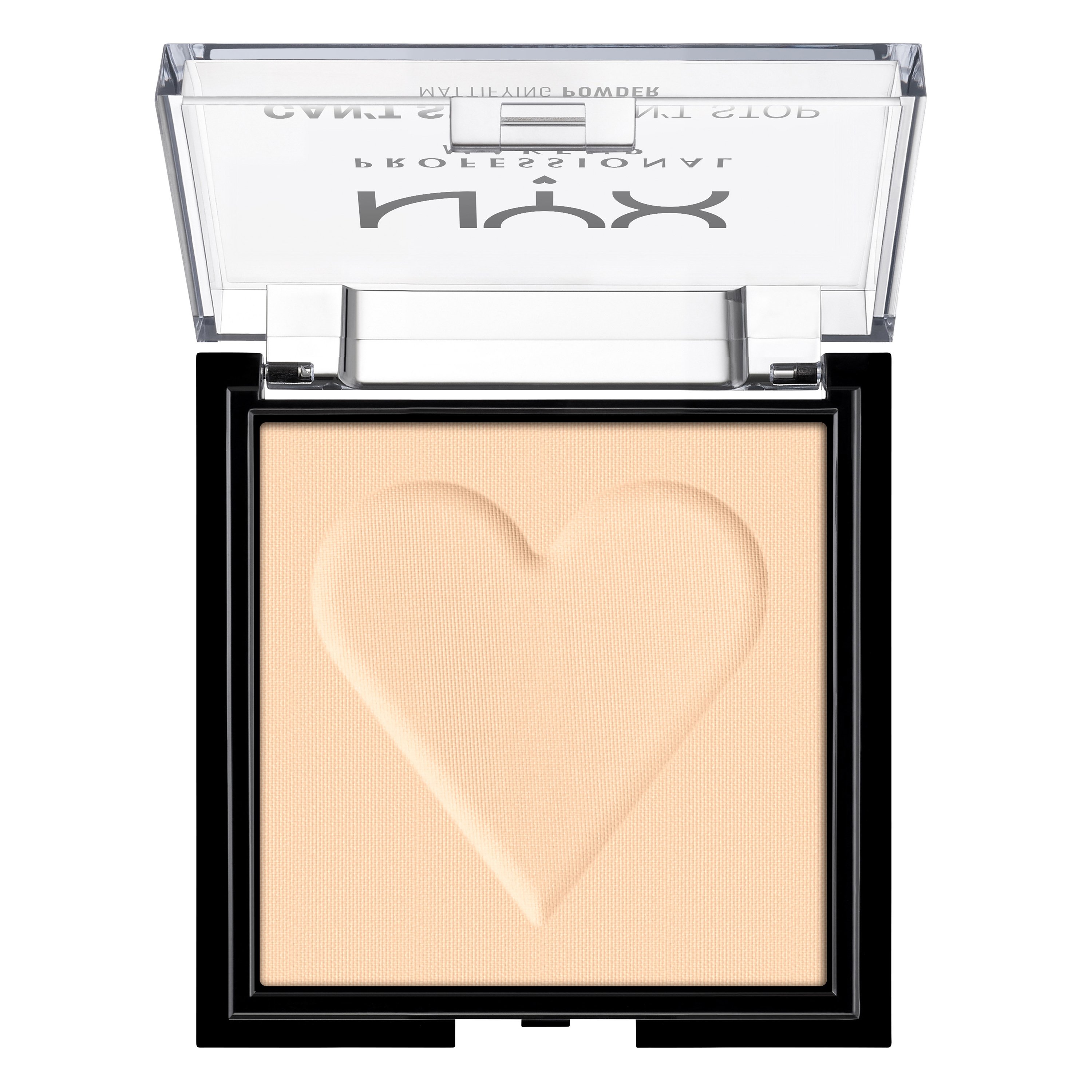 Nyx Can’t Stop Won’t Stop Mattifying Powder Βελούδινη Πούδρα για Πλήρη Κάλυψη & Ματ Όψη 6 gr – 01 Fair