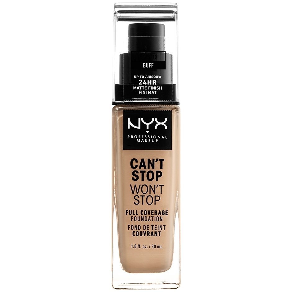 NYX Professional Makeup Nyx Professional Makeup Can't Stop Won't Stop Full Coverage Foundation Προσφέρει Ματ Κάλυψη 7 Χρώμα που Διαρκεί Έως 24 'Ωρες 30ml - 10 Buff