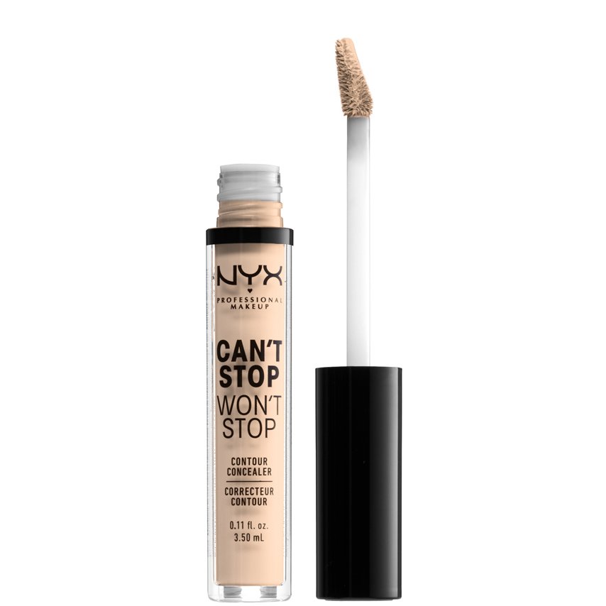 Nyx Professional Makeup Can't Stop Won't Stop Contour Concealer Χαρίζει Πλήρη Κάλυψη με Αποτέλεσμα που Διαρκεί Έως & για 24 Ώρες 3.5ml - 4 Light Ivory