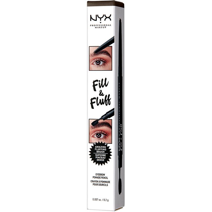 NYX Professional Makeup NYX Professional Makeup Fill & Fluff Eyebrow Pomade Pencil Μολύβι Φρυδιών με Απαλή Μύτη 0,2gr 1 Τεμάχιο - Espresso