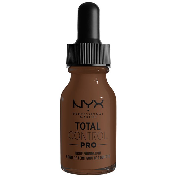 Nyx Professional Makeup Total Control Pro Drop Foundation Δίνει στο Δέρμα Φυσικό Υγιές Φινίρισμα Απαλύνοντας τις Ατέλειες 13ml - Deep