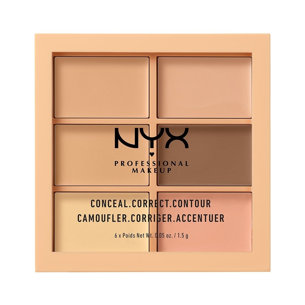 NYX Professional Makeup NYX Professional Makeup Conceal Correct Contour Palette Καλύπτει τις Ατέλειες, Εξουδετερώνει τις Δυσχρωμίες και Τονίζει τα Χαρακτηριστικά 1.5gr - Light