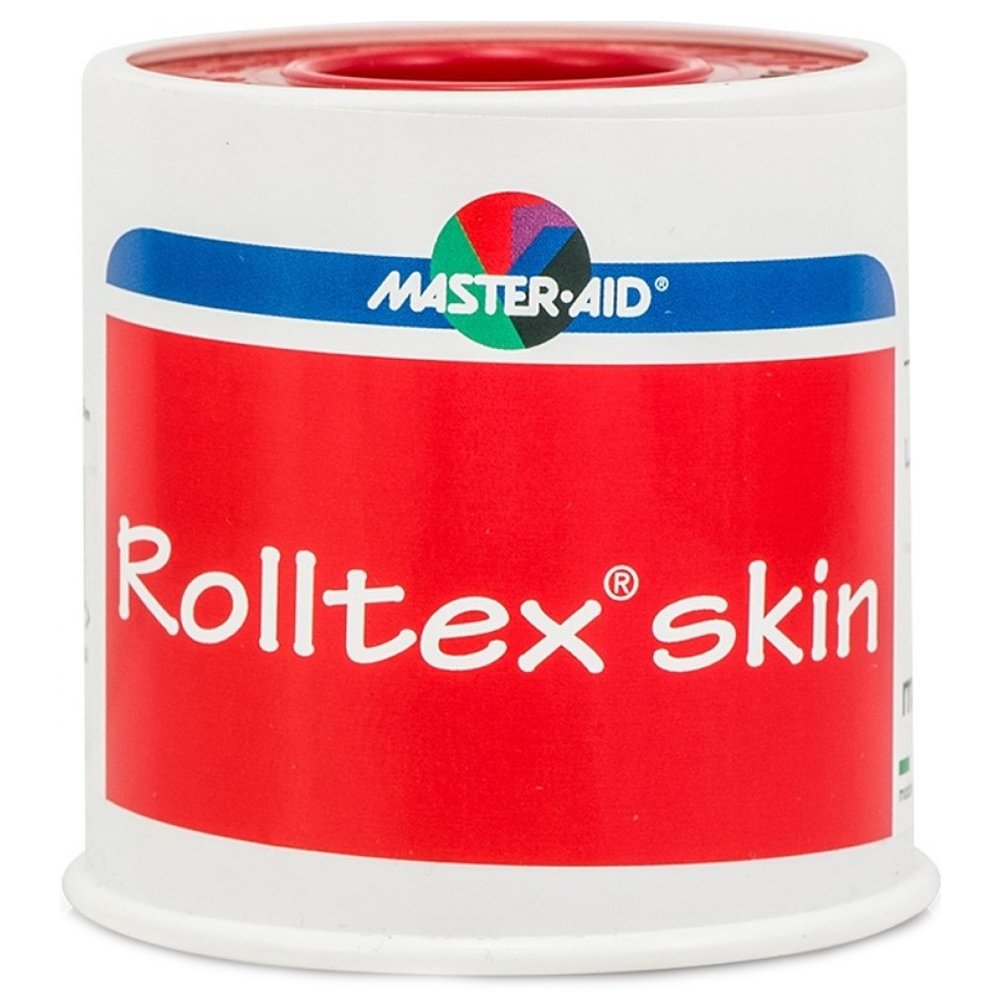 Master Aid Master Aid Rolltex Skin Αυτοκόλλητη Επιδεσμική Ταινία Καφέ 5m x 5cm 1 Τεμάχιο