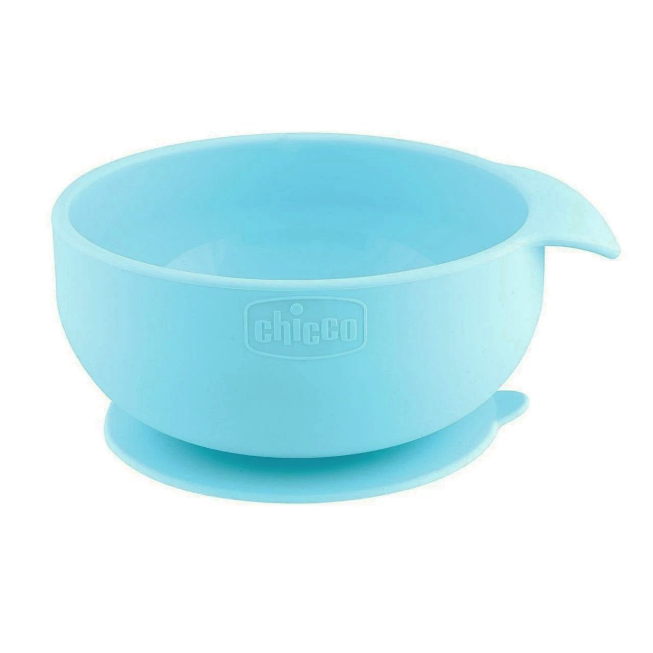 Chicco Chicco Easy Bowl 6m+ Γαλάζιο Παιδικό Μπολ Σιλικόνης με Βεντούζα 1 Τεμάχιο