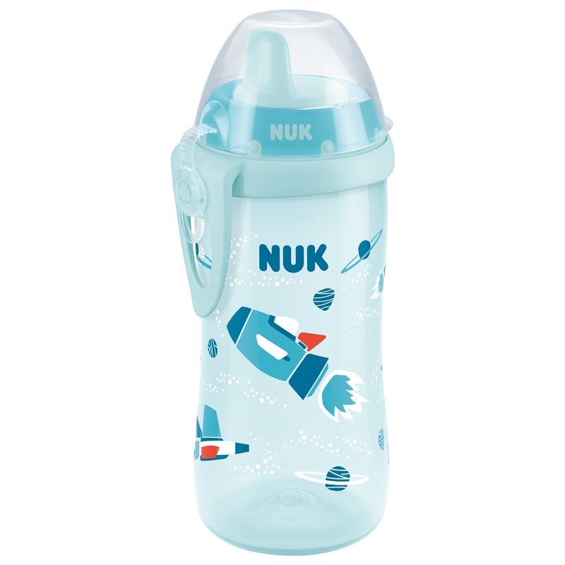 Nuk Παγουράκι Kiddy Cup με Ρύγχος & Κλιπ 12Μηνών+ , 300 ml – μπλέ