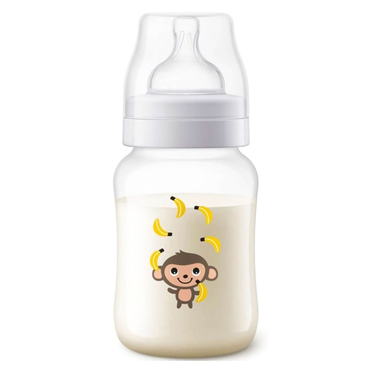 Avent Classic+ Μπιμπερό Πολυπροπυλενίου με Θηλή Σιλικόνης 1m+ 260ml – Μαϊμού