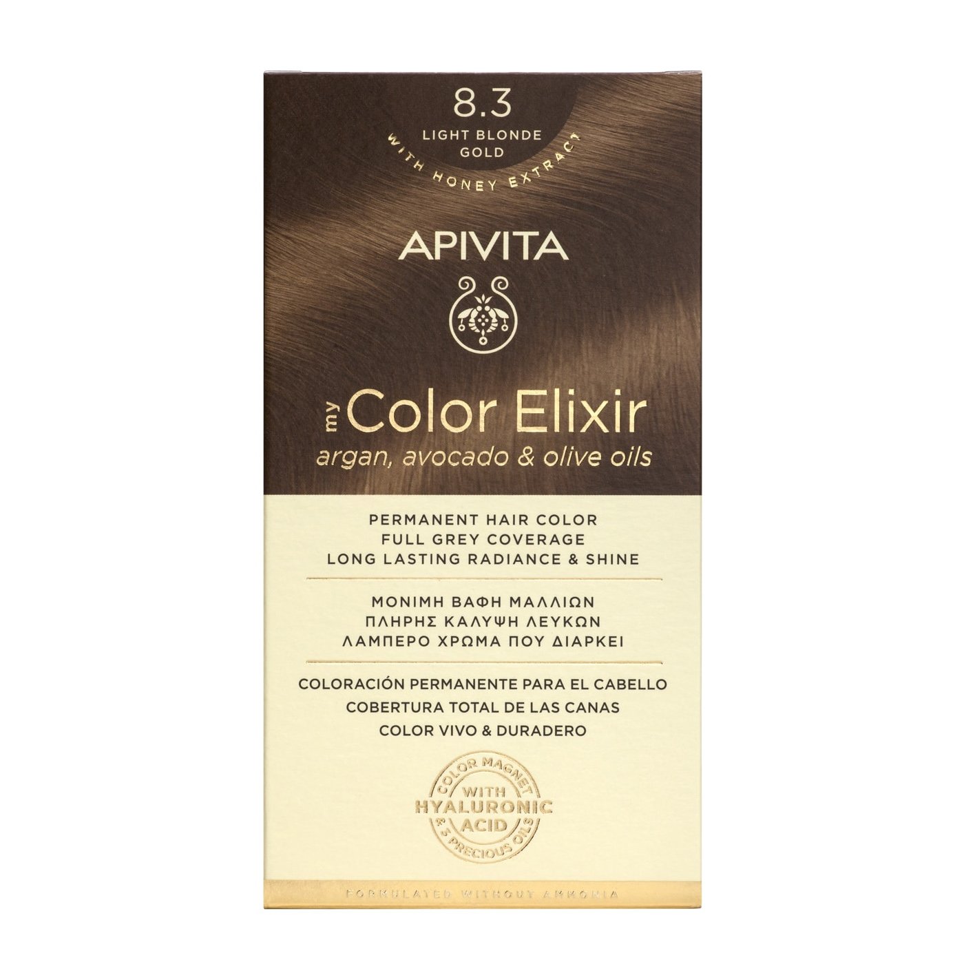 Apivita My Color Elixir Permanent Hair Color Μόνιμη Βαφή Μαλλιών Χωρίς Αμμωνία που Σταθεροποιεί & Σφραγίζει το Χρώμα 1 Τεμάχιο