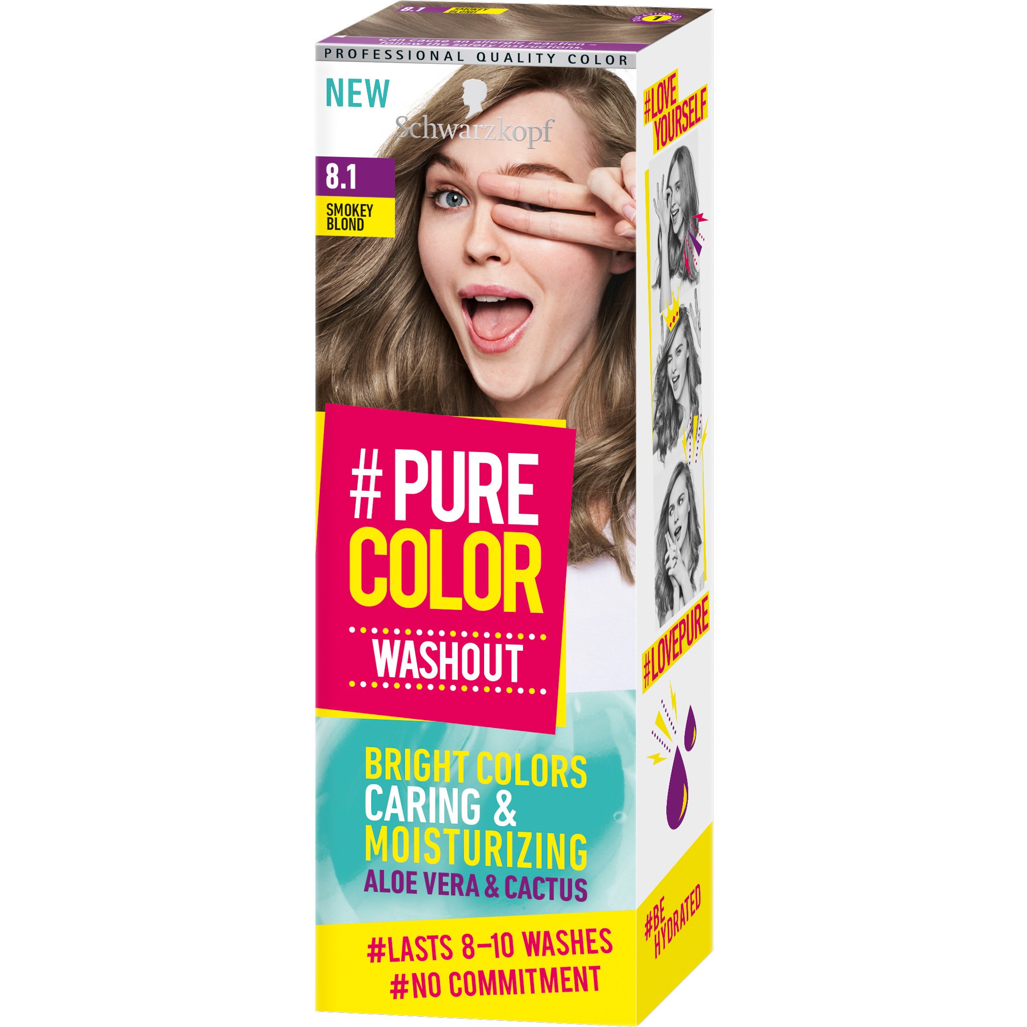 Schwarzkopf Pure Color Washout η Πρώτη Επαγγελματική Ενυδατική Ημιμόνιμη Βαφή σε Μορφή Gel για Λαμπερό Αποτέλεσμα – 8.1 Smokey Blond