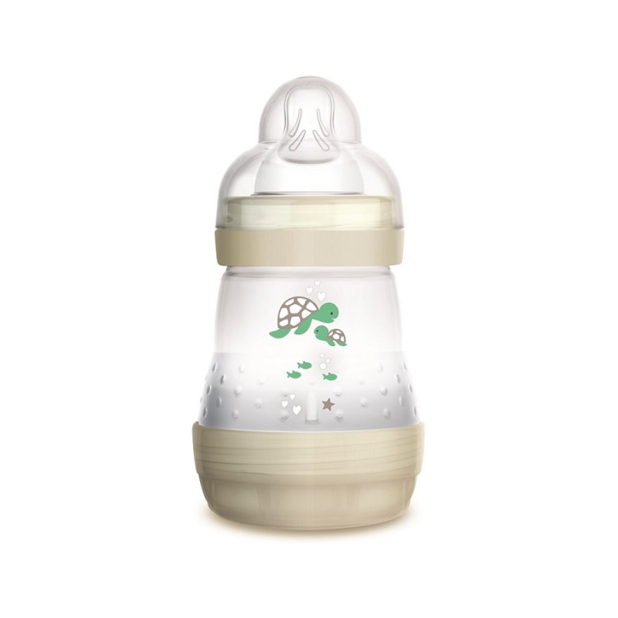 Mam Easy Start™ Anti-Colic 0+ Μηνών, Κωδ 350S Μπιμπερό Πολυπροπυλενίου με Θηλή Σιλικόνης & Σύστημα Κατά των Κολικών 160ml – άσπρο