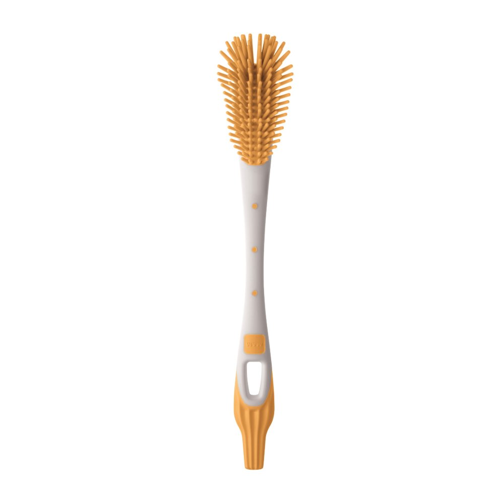 Mam Soft Brush Βούρτσα Καθαρισμού Μπιμπερό & Θηλών με Ιδιαίτερα Μαλακές Τρίχες Κωδ 430, 1 Τεμάχιο – κίτρινο